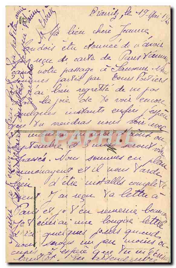 CPA Biarritz la Grande Plage  — Verso