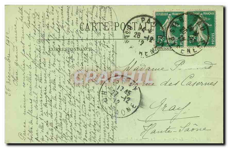 Pau — Le Château — La Chambre de Henri IV — éditeur LL, n° 46 — Verso