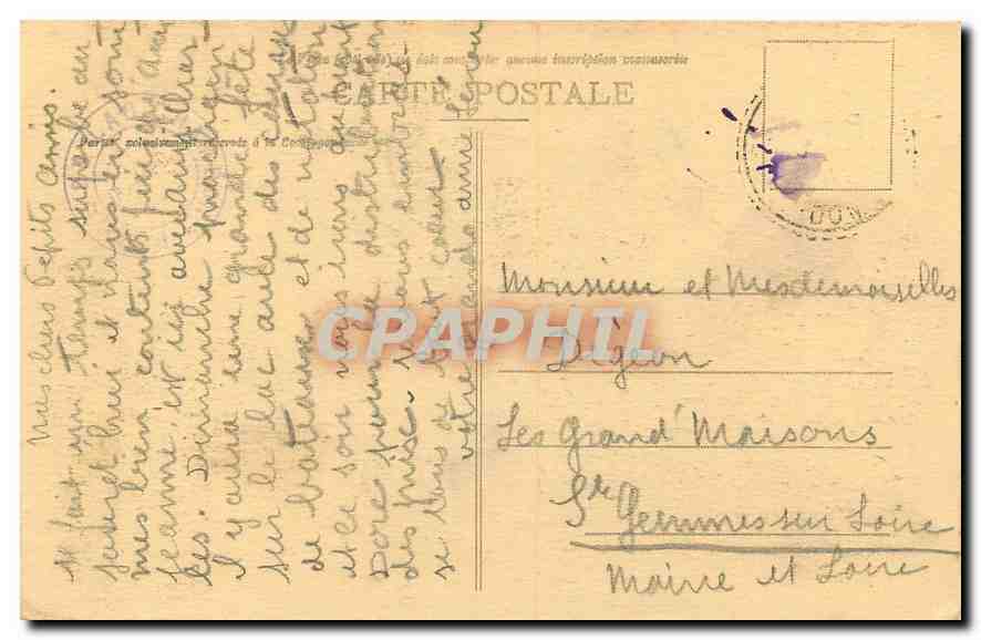 CPA Lac Chambon Mirage et Ile d'Amour  — Rückseite