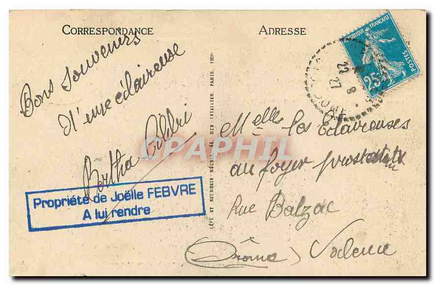 CPA Le Puy de Dome avec son Manteau d'Hiver  — Verso