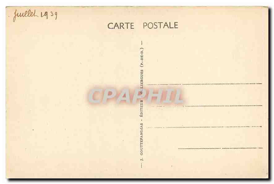 CPA L'Auvergne La Bourboule La Banne d'Ordanche  — Rückseite