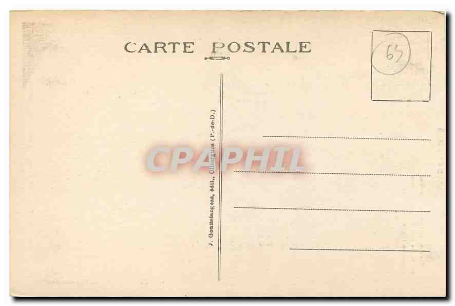 CPA L'Auvergne Environs d'Issoire Perrier Tour de Maurifolet  — Verso