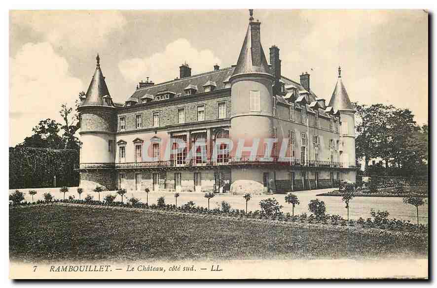 CPA Rambouillet Le Chateau cote sud 