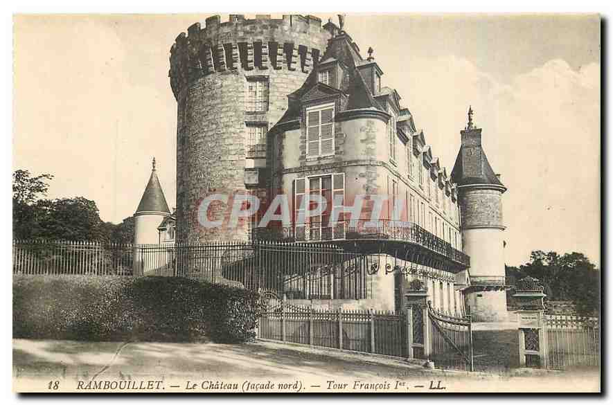 CPA Rambouillet Le Chateau facade nord Tour Francois I 