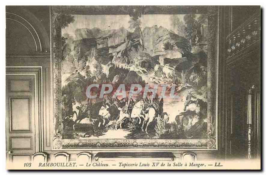 CPA Rambouillet Le Chateau Tapisserie Louis XV de la Salle a Manger 