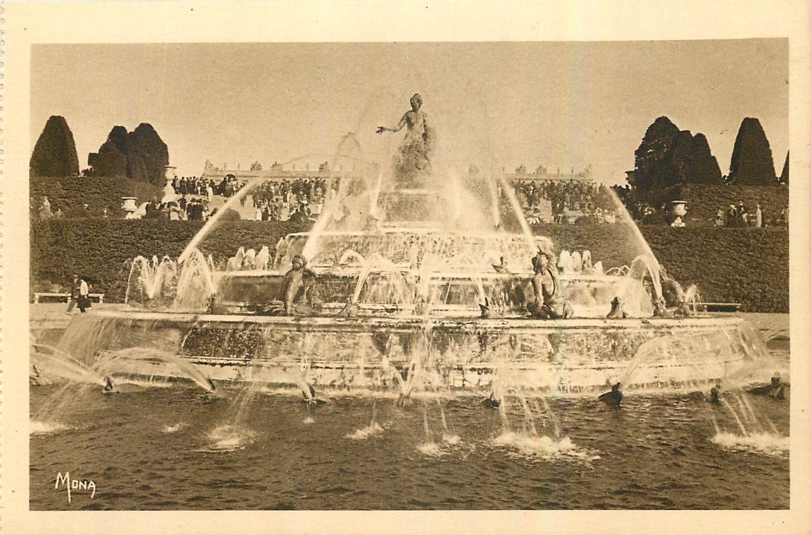 CPA Les Petits Tableaux de Versailles Le Bassin de Latone Grandes Eaux Vase de marbre 