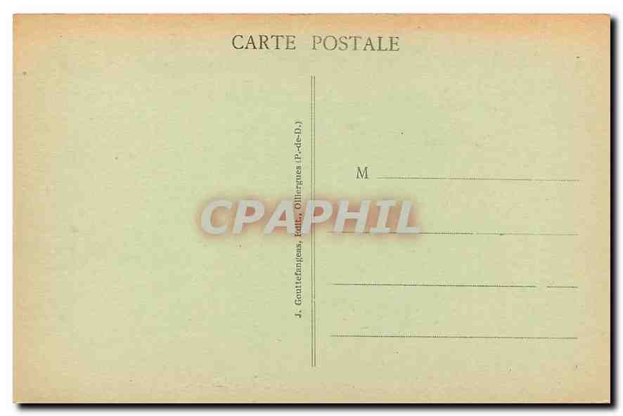 CPA Chatelguyon Vallee des Prades  — Back