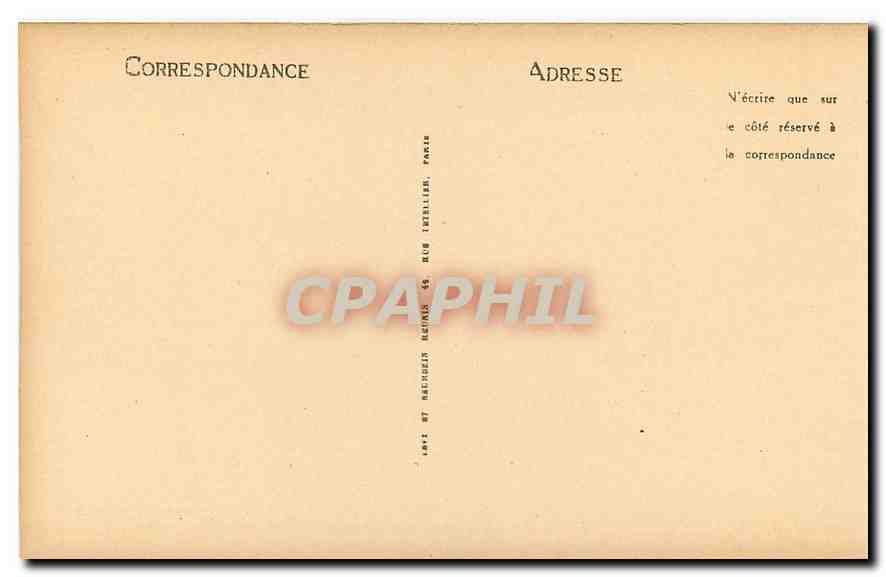 CPA Eglise de Mozac Stalles des Moines Cote Evangile Curieuses misericordes  — Verso