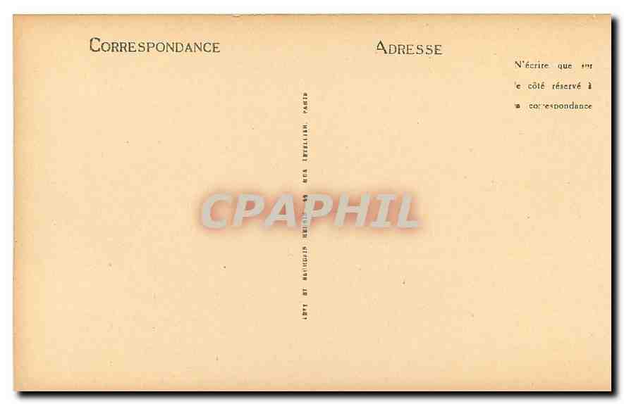 CPA Eglise de Mozac Chapiteau le Pecheur  — Verso