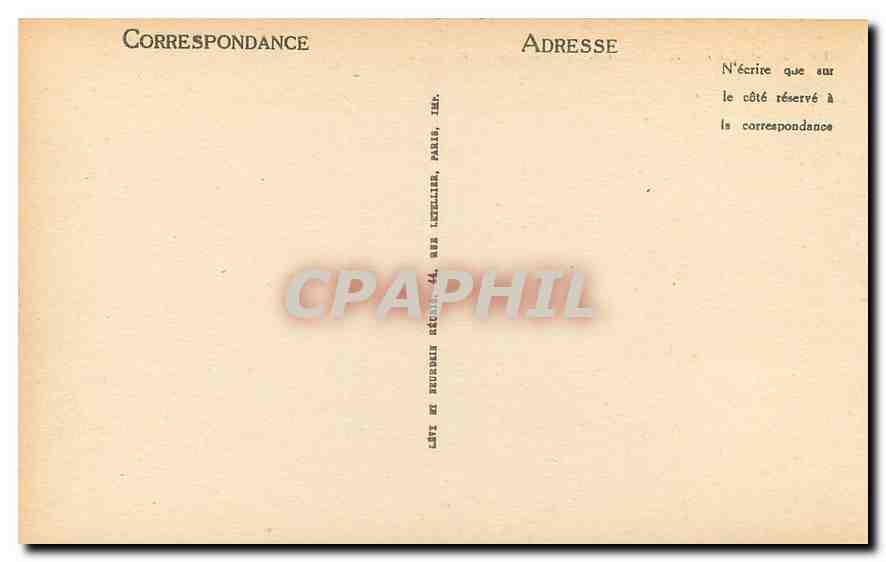 CPA Rambouillet Le Cerf et le Chateau  — Back