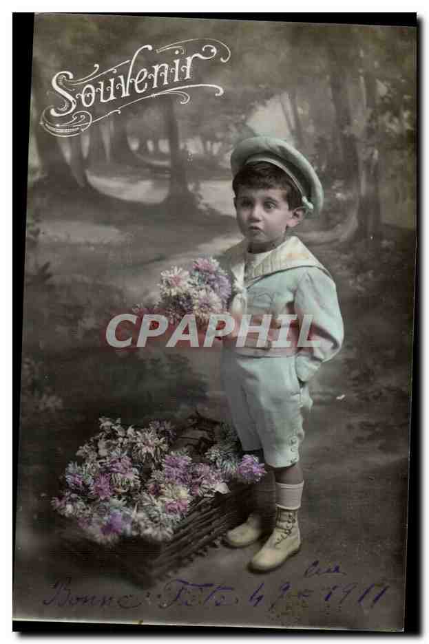 Fantaisie CPA Souvenir enfant
