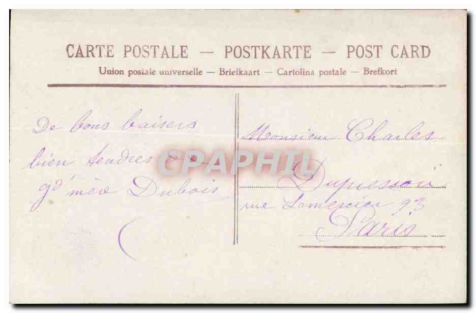 Fantaisie CPA Souvenir enfant — Rückseite