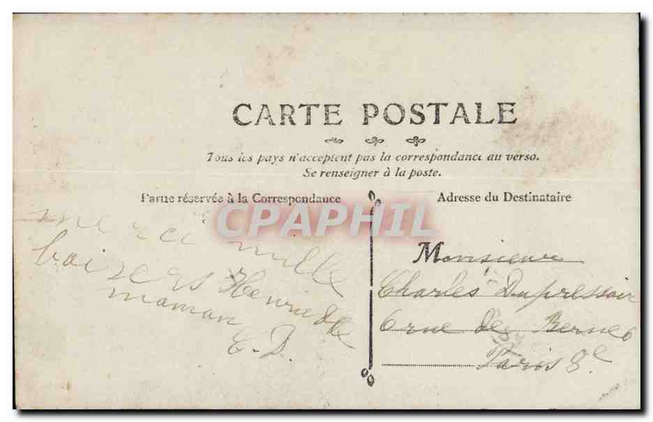 Fantaisie CPA Enfants filles Bonne Annee Voeux — Rückseite