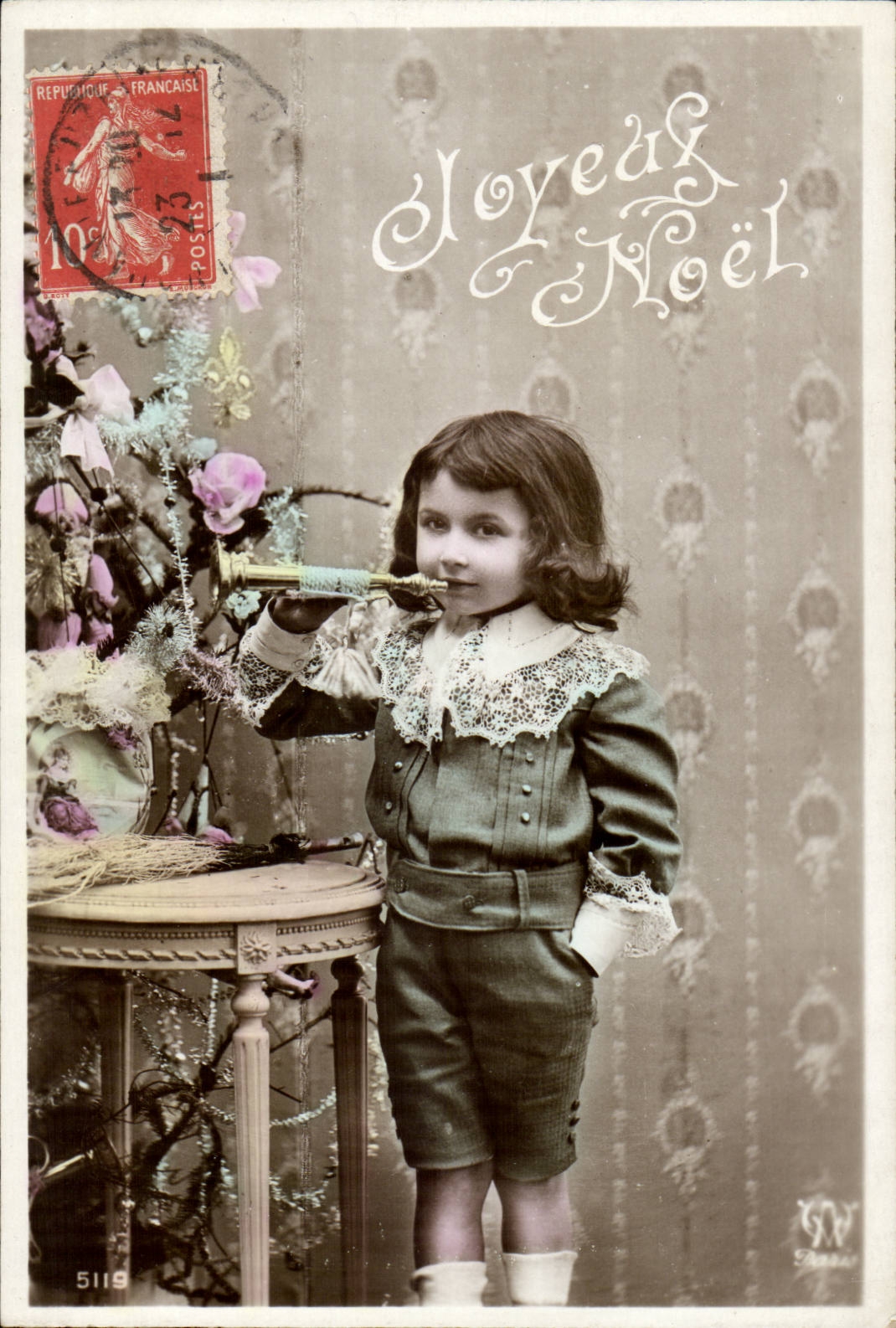 Fantaisie CPA Enfant Joyeux noel