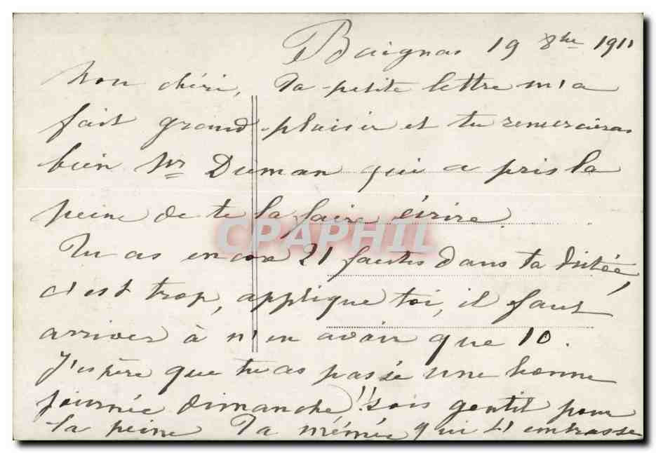 Fantaisie CPA Napoleon l'aigle blesse Histoire — Verso