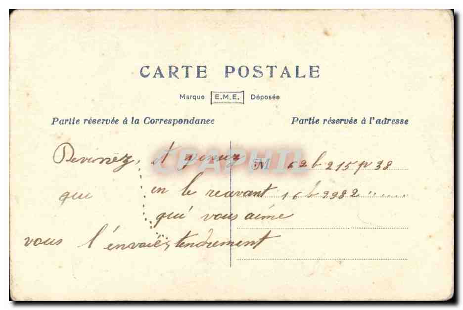 Fantaisie CPA 1er avril poisson Paques — Rückseite