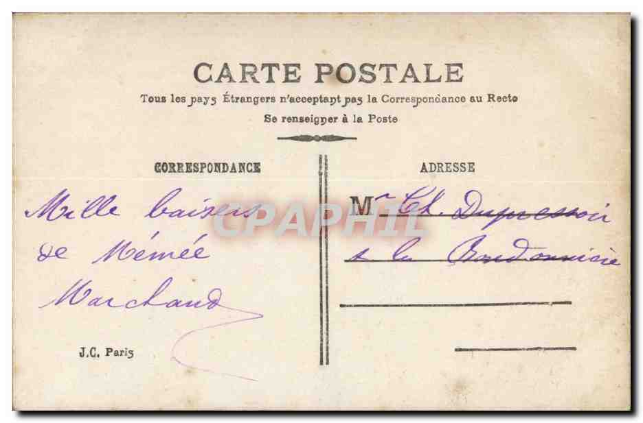 Fantaisie CPA Enfants Recevez mes fleurs — Rückseite