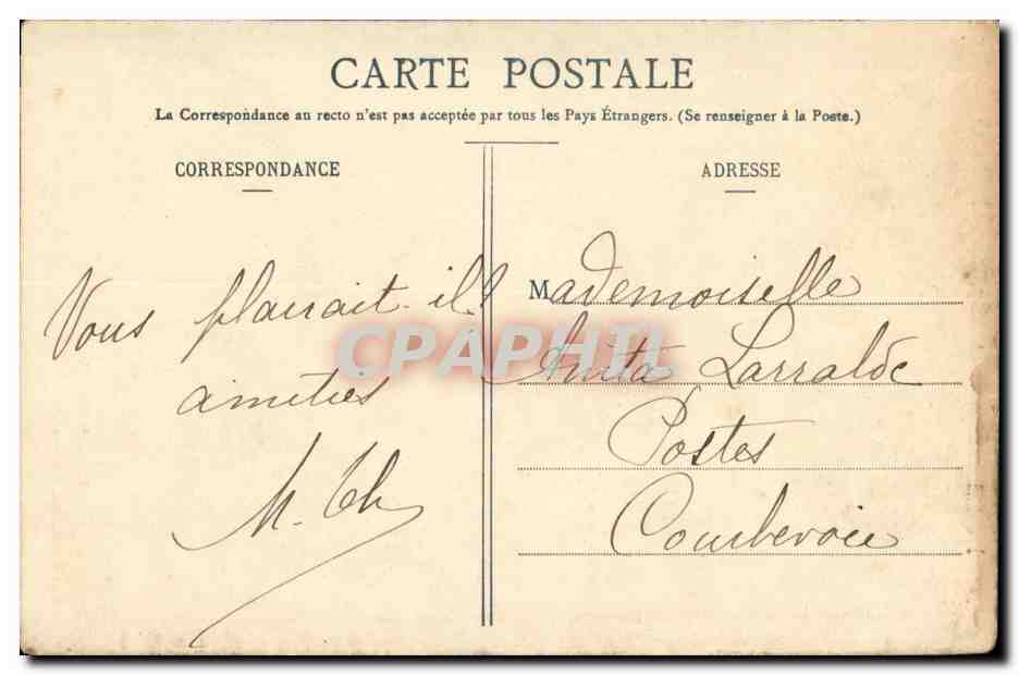 Fantaisie CPA Histoire Musee de Versailles Louis XVI — Rückseite