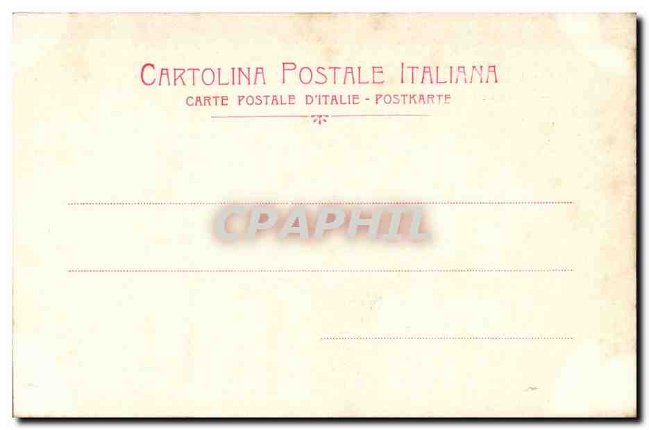italie italia Genova CPA Castella Mackenzie ing Coppede — Rückseite