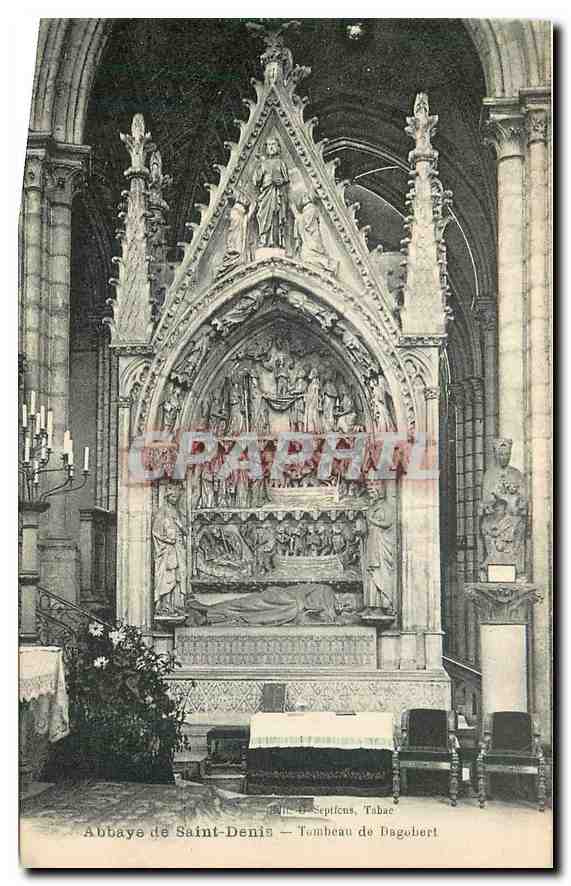 CPA Abbaye de Saint Denis Tombeau de Dagobert 