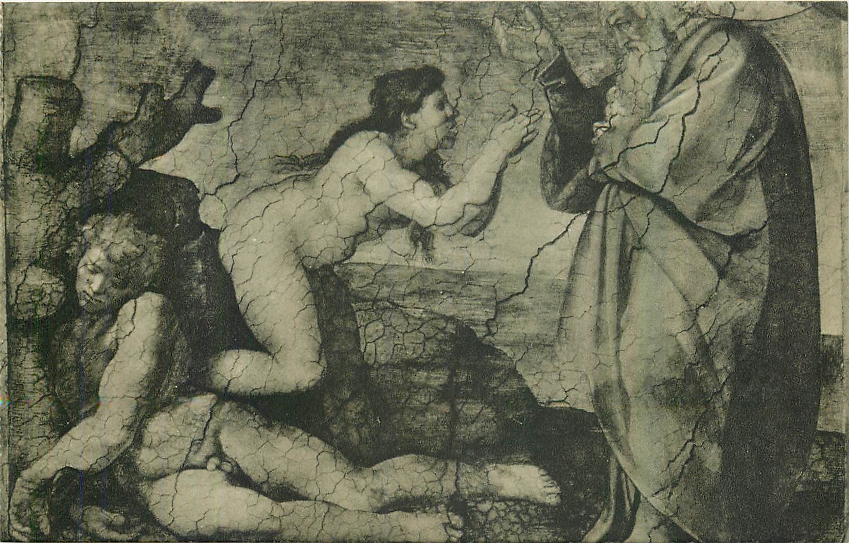 CPA Citta del Vaticano Cappelle Sistina Michelangelo La Creation de la Femme 