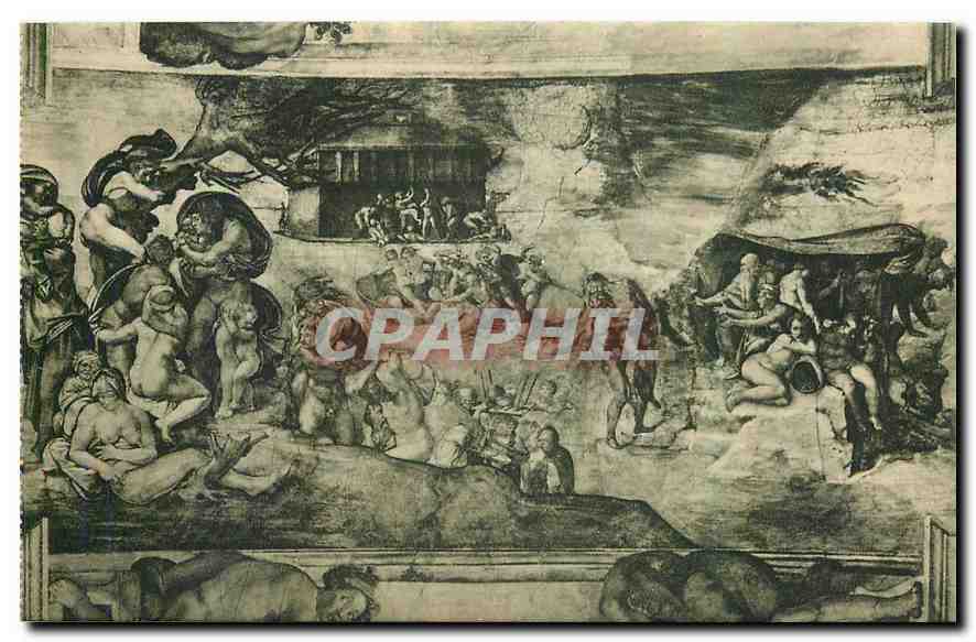CPA Citta del Vaticano Cappelle Sistina Michelangelo Le Deluge Universal 