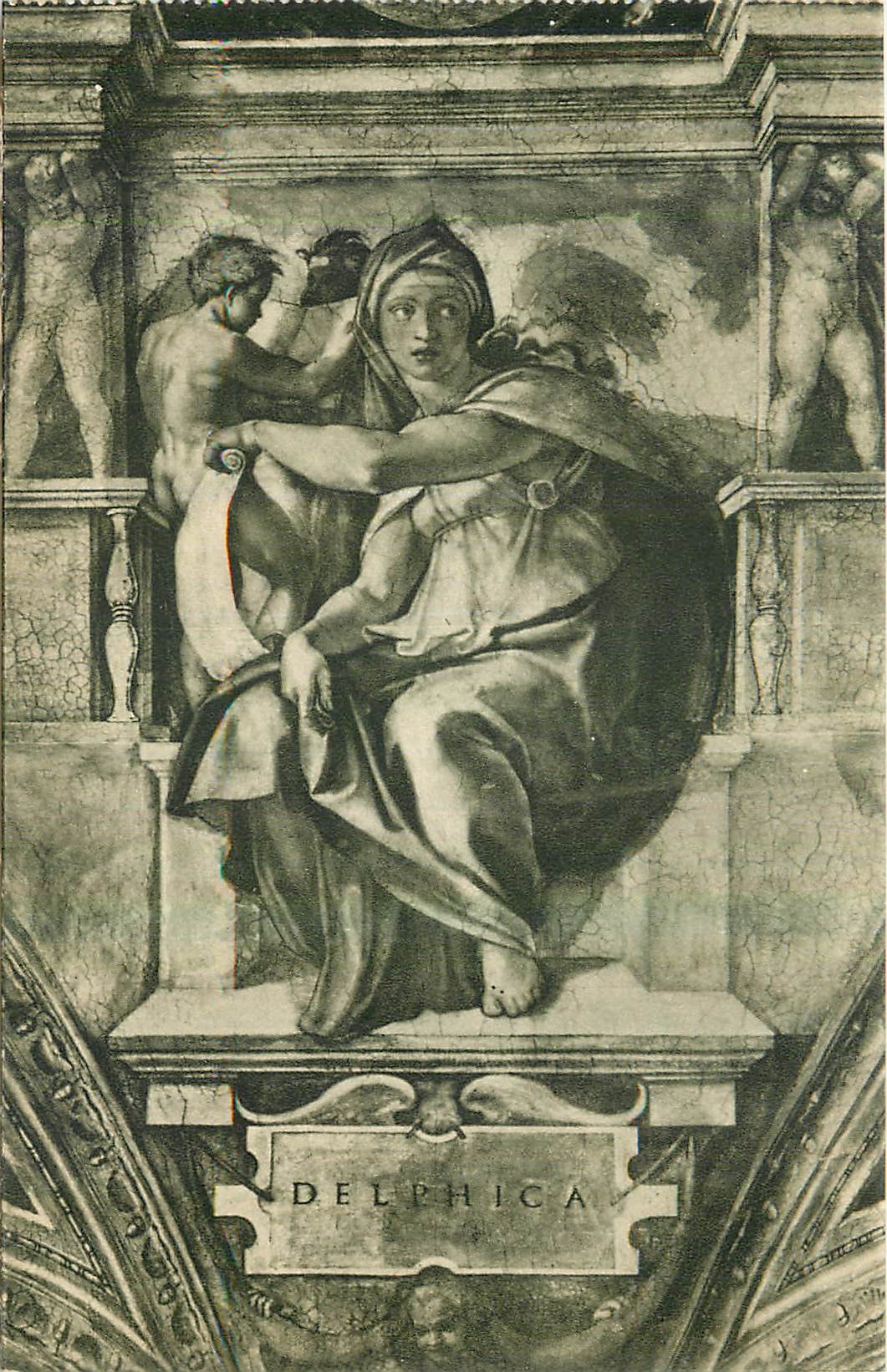 CPA Citta del Vaticano Cappelle Sistina Michelangelo La Sibylle de Delphes 