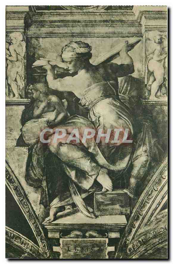 CPA Citta del Vaticano Cappelle Sistina Michelangelo La Sibylle Libyque 
