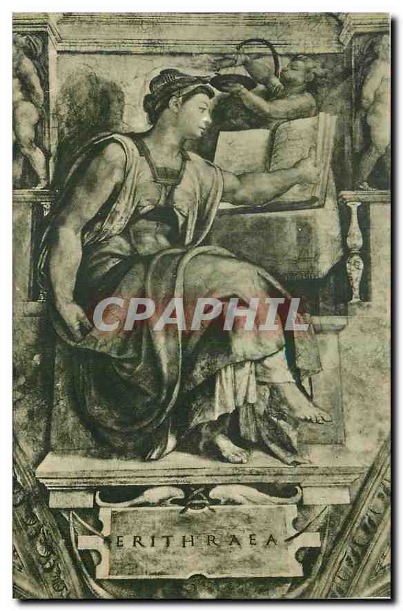CPA Citta del Vaticano Cappelle Sistina Michelangelo La Sibylle Erythree 