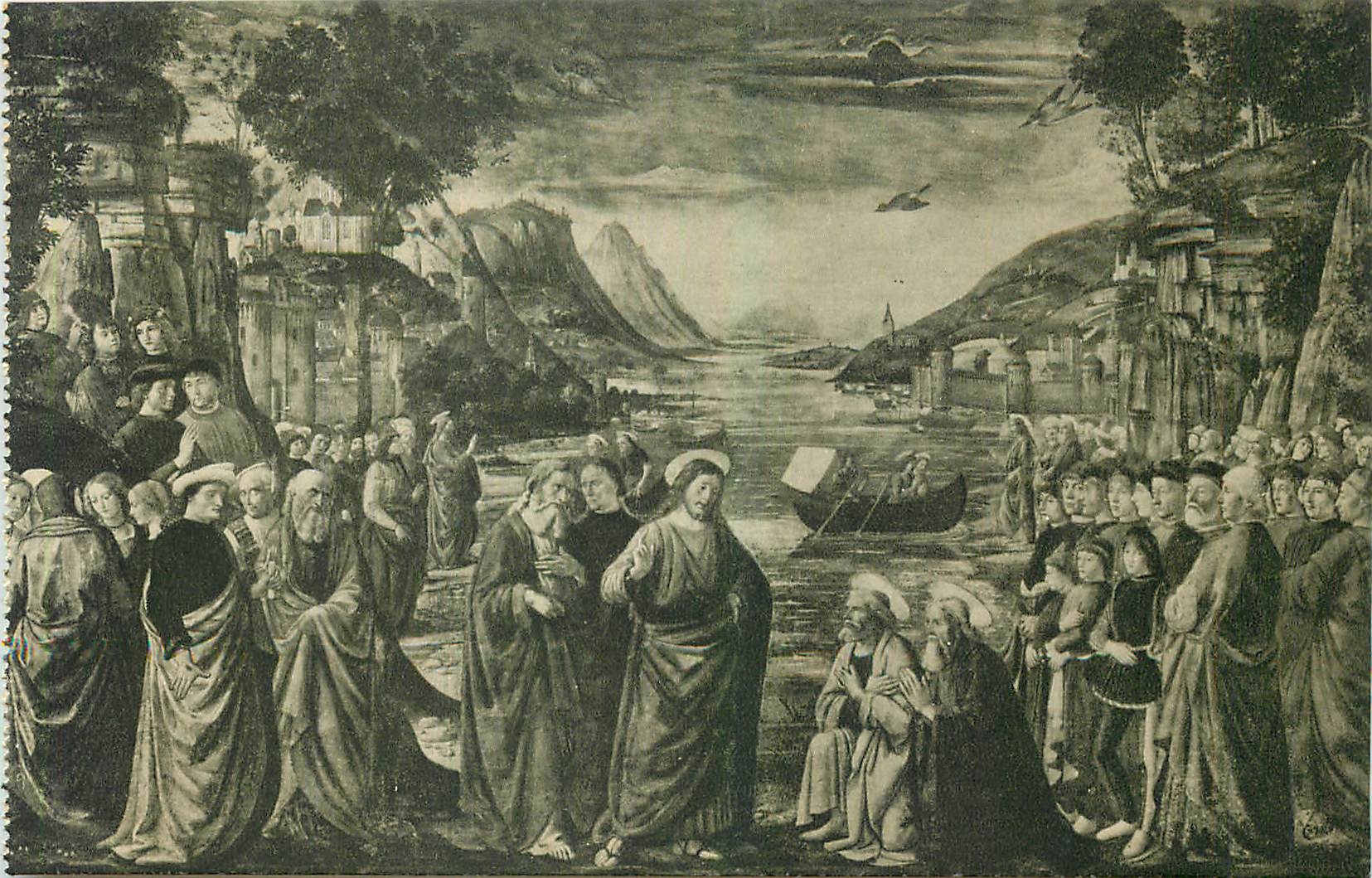 CPA Citta del Vaticano Cappelle Sistina Chiriandalo Vocation d'Andree et de Simon 