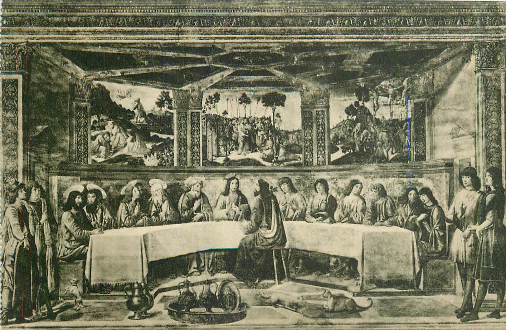 CPA Citta del Vaticano Cappelle Sistina Cosimo Rosselli La Derniere Cene 