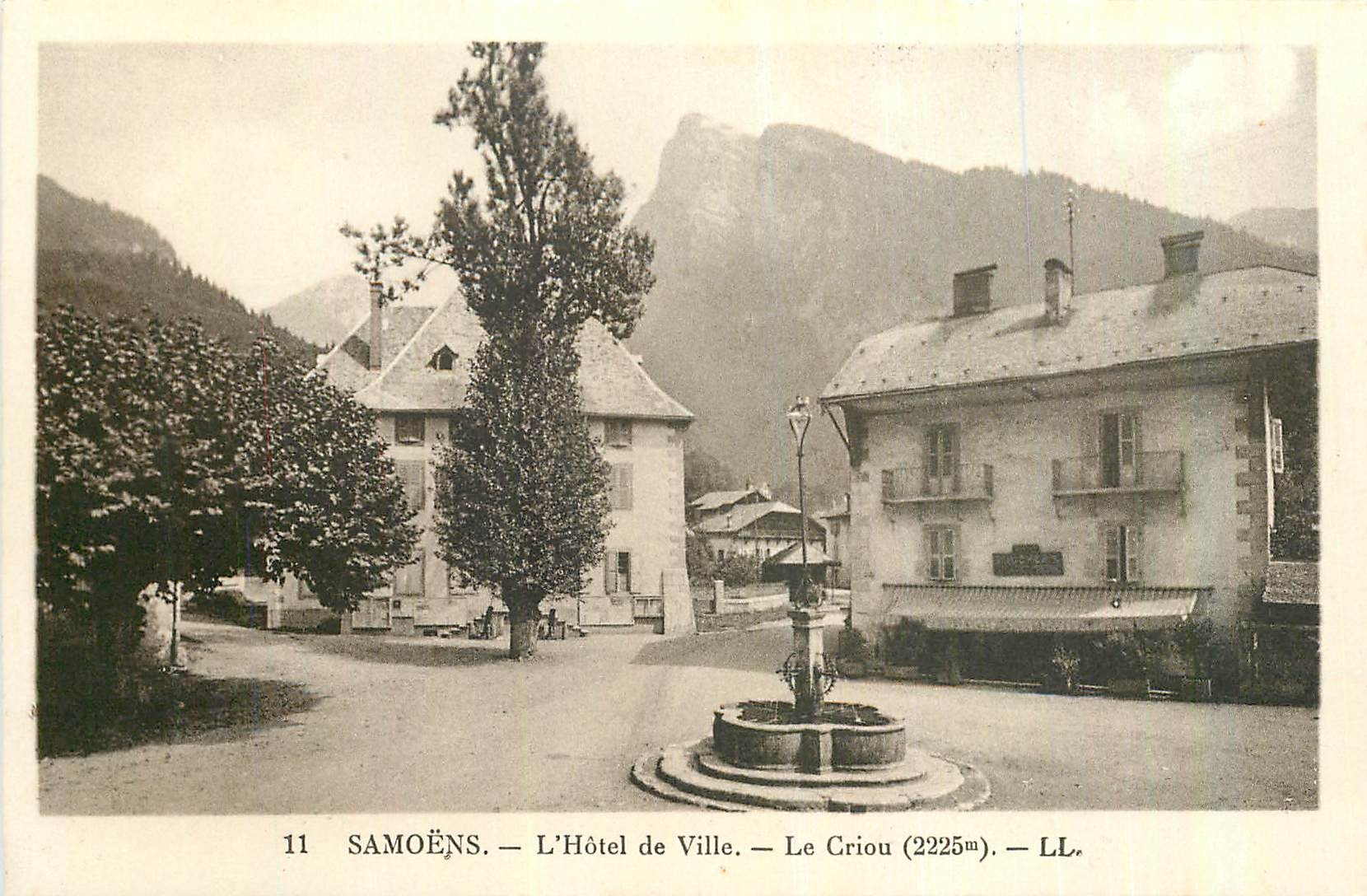 CPA Samoens l'Hotel de Ville Le Criou 