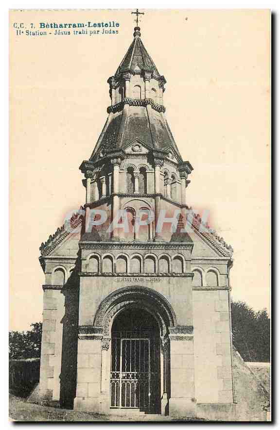CPA Betharram Lestelle II Station Jesus trahi par Judas 