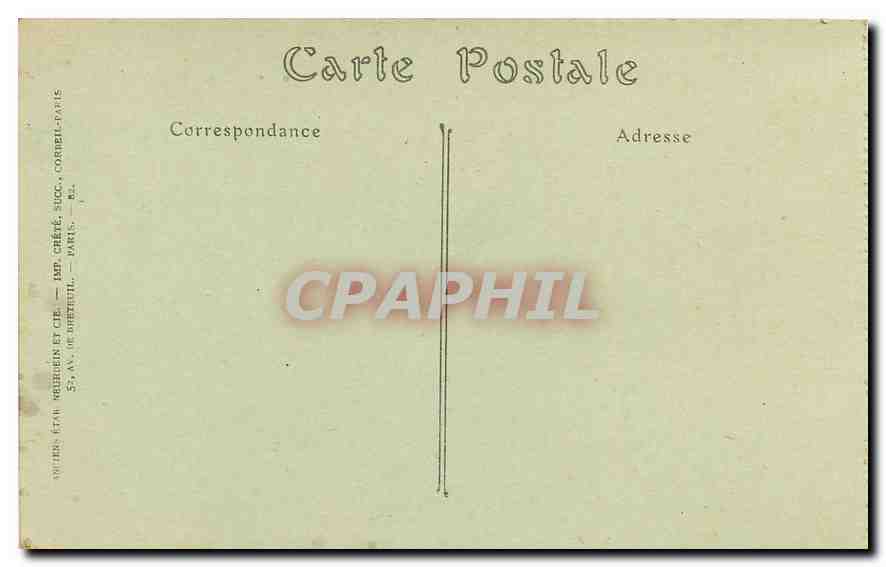 CPA Arcy sur Cure Ponts et Tunnels Train — Back