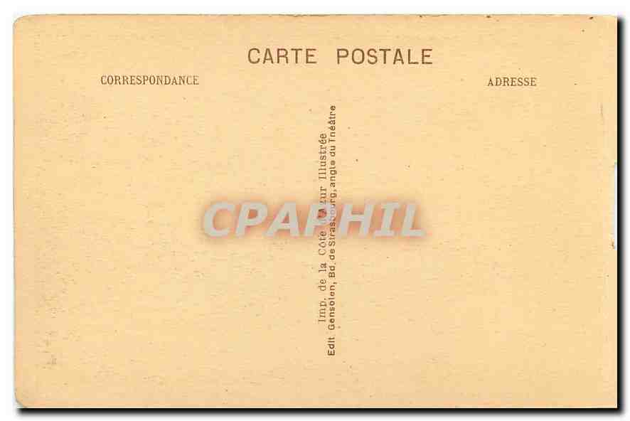 CPA Cote d'Azur Toulon Vue generale Bateaux — Rückseite