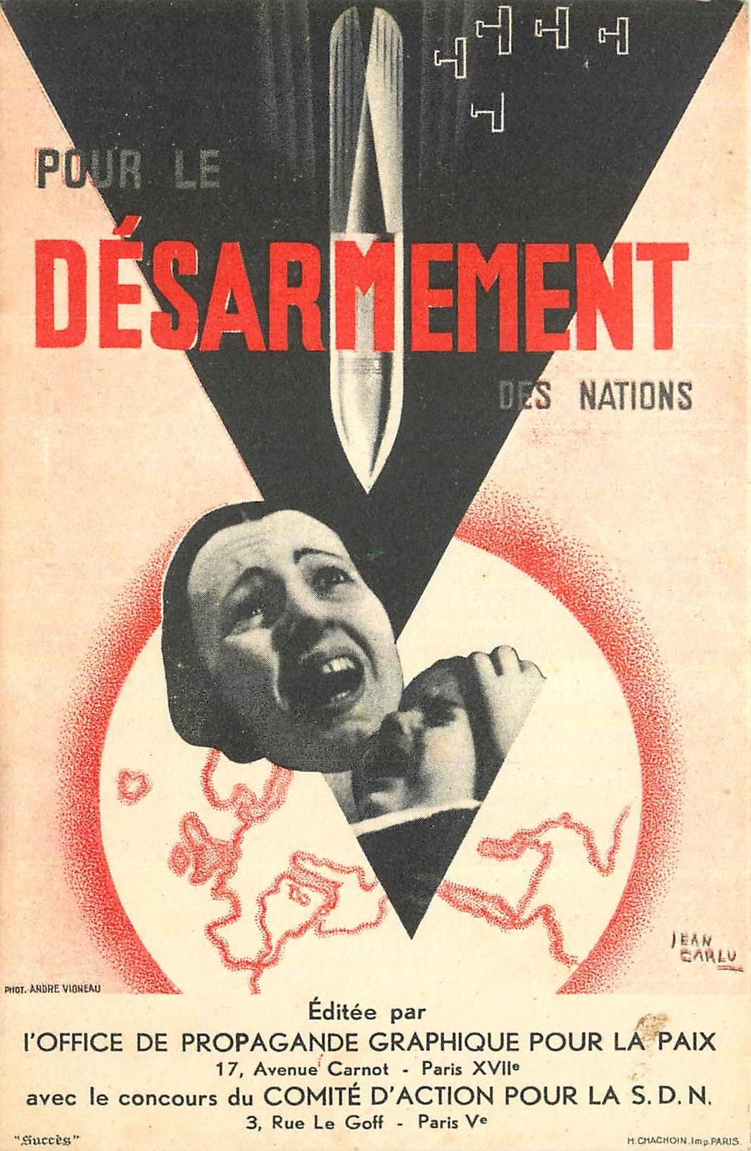 CPA Pour le Desarment des Nations Militaria SDN Societe des Nations
