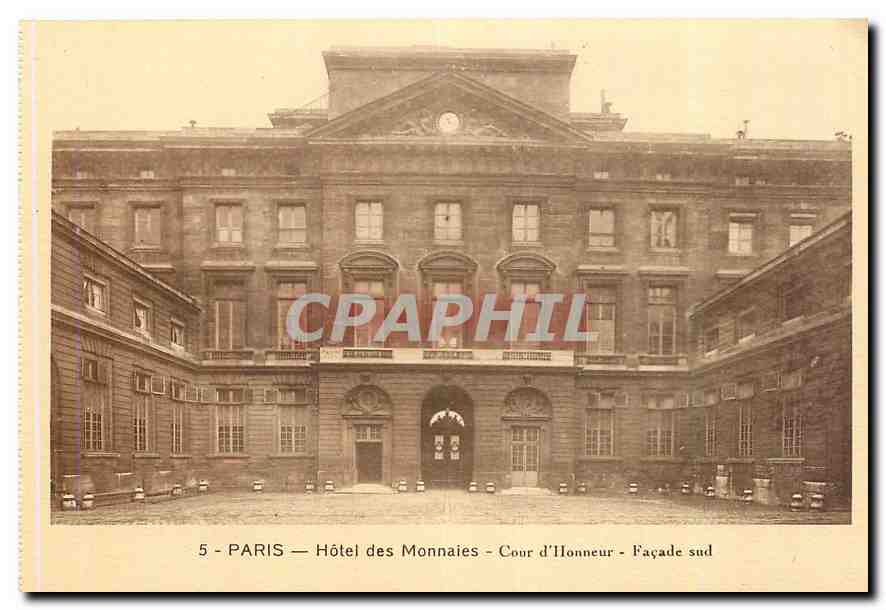CPA Paris Hotel des Monnaies Cour d'Honneur Facade sud 