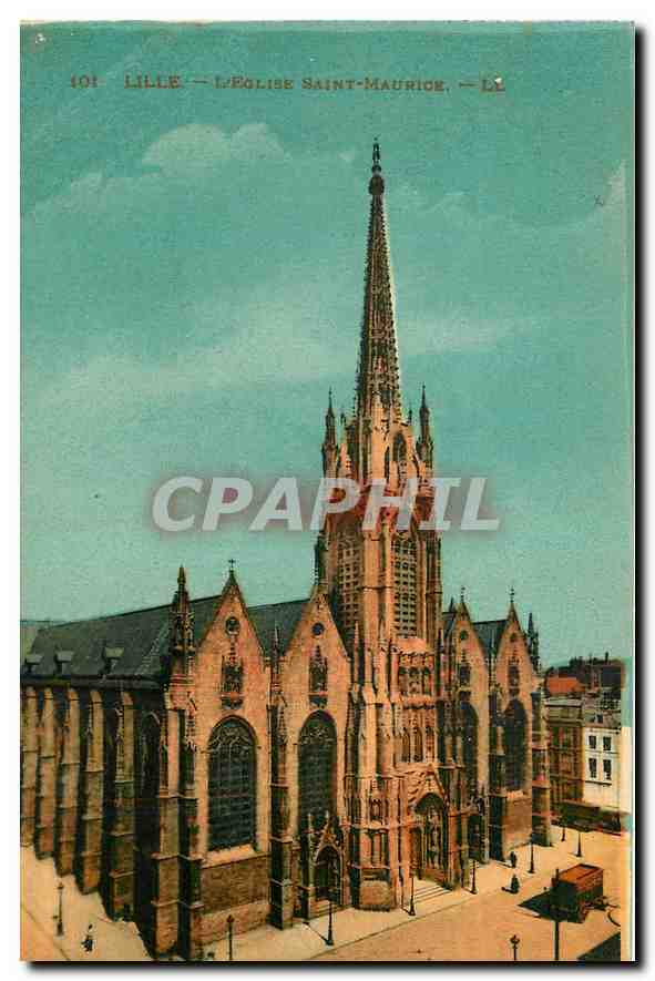 CPA Lille L'Eglise Saint Maurice 