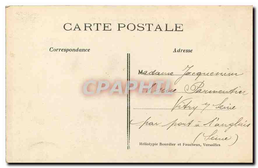 CPA Chateau de Dampierre S et O  — Back