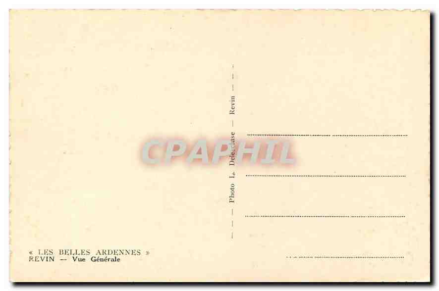 CPA Les Salles Ardennes Revin Vue generale  — Rückseite