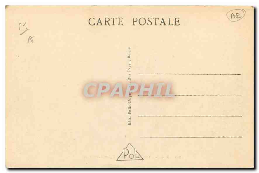 CPA Reims Vue generale vers l'Eglise Saint Andre  — Back