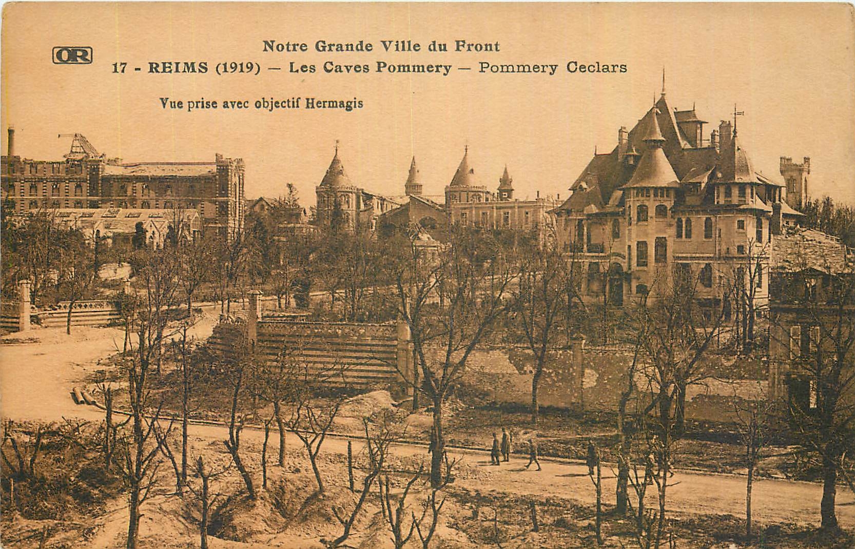 CPA Notre Grande Ville du Front Reims Les Caves Pommery 