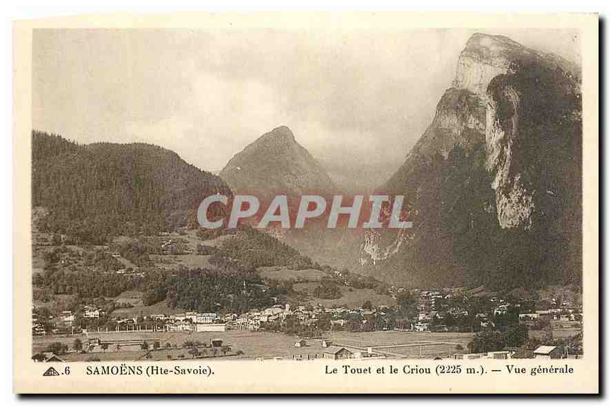 CPA Samoens Hte Savoie Le Touet et le Criou Vue generale 