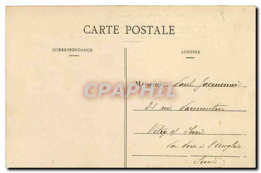 Château de Maintenon — Vue prise sur la Pièce d'Eau — Éditeur Cli Foucault, série 41 — Rückseite