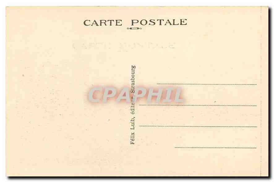 CPA Strasbourg Pont du Chemin de Fer sur la Rhin  — Rückseite