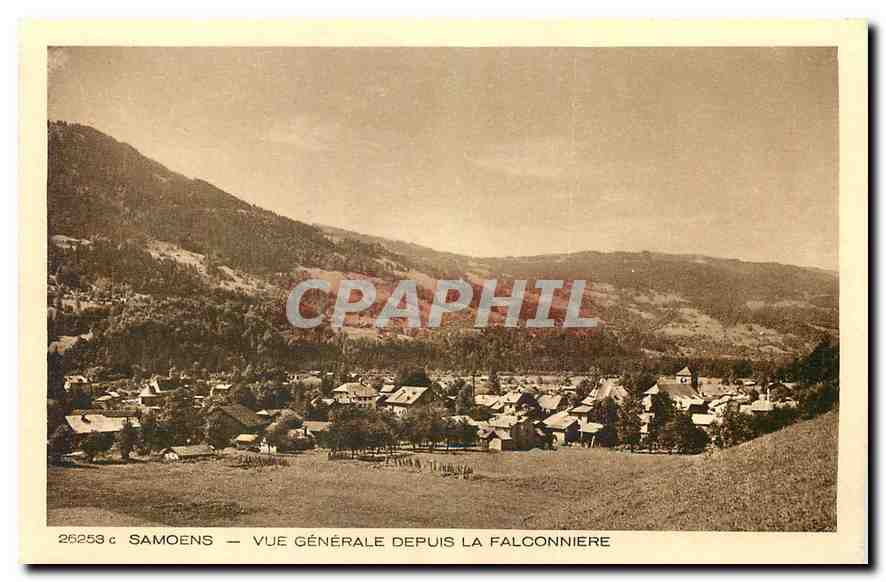 CPA Samoens Vue generale depuis la Fauconniere 