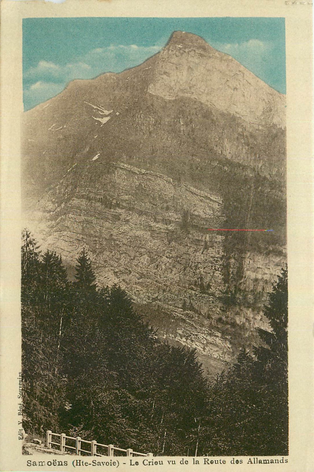 Samoëns (Haute-Savoie) - Le Criou vu de la Route des Allamands — Édit. Y. Pint, Sallanches