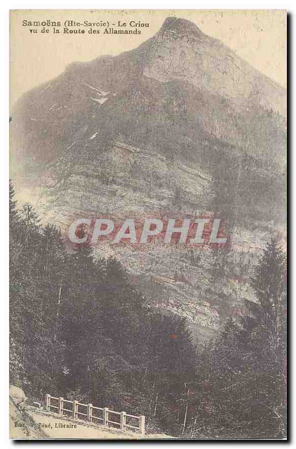 CPA Samoens Hte Savoie Le Criou vu de la Route des Almands 