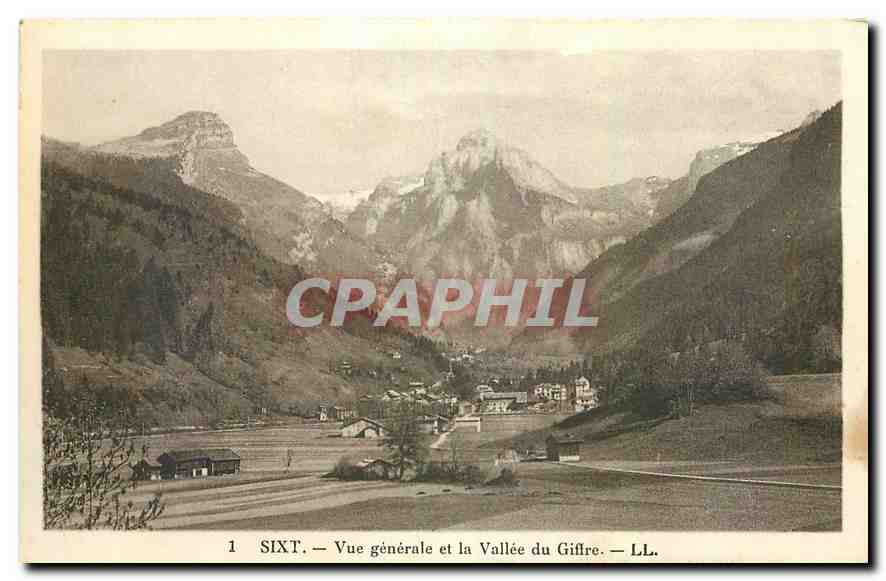 CPA Sixt Vue generale et la Vallee du Gifire 