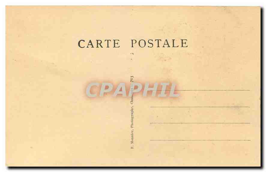 CPA Vallee du Giffre Vieux Chalet a Salvagny  — Rückseite